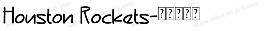 Houston Rockets字体转换